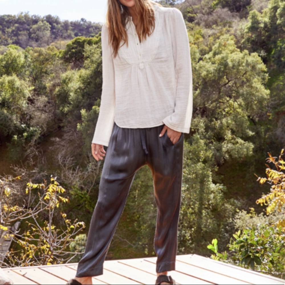 Xirena Draper Pant sz small Grey 100% Rayon